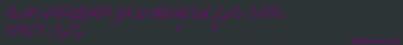Eliensee Font – Purple Fonts on Black Background