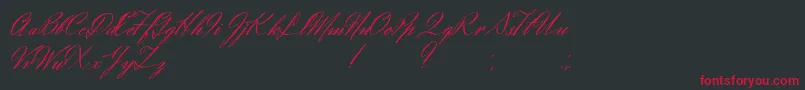 Шрифт Eliensee – красные шрифты на чёрном фоне