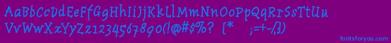 fuente MantiquaBlaxx – Fuentes Azules Sobre Fondo Morado
