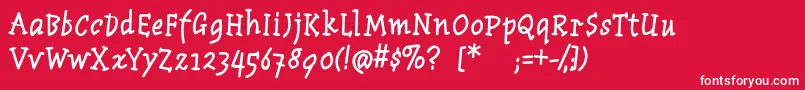MantiquaBlaxx Font – White Fonts on Red Background