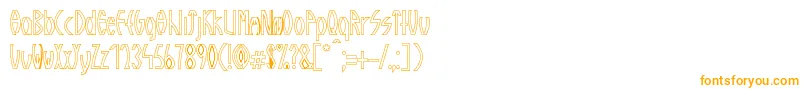 GuazhiruRegularOutlined-fontti – oranssit fontit
