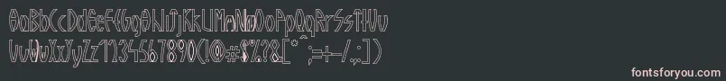 GuazhiruRegularOutlined Font – Pink Fonts on Black Background
