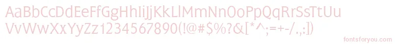 FrascatiLightRegular Font – Pink Fonts on White Background