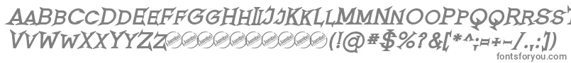 RomanicumBoldItalic-fontti – harmaat fontit