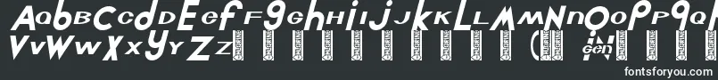 フォントChlorinut – 白い文字