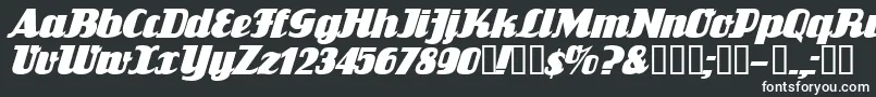 FlandersrideItalic-fontti – valkoiset fontit