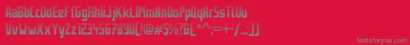 StahlbetontraegerStripes Font – Gray Fonts on Red Background