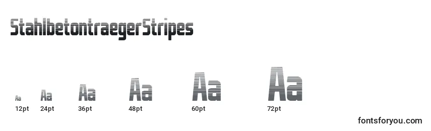 Размеры шрифта StahlbetontraegerStripes