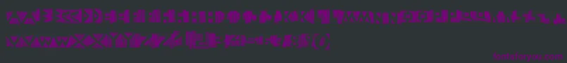 Шрифт Negative – фиолетовые шрифты на чёрном фоне