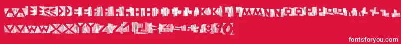 Negative Font – White Fonts on Red Background