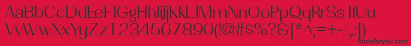 PassionsanspdaeBook Font – Black Fonts on Red Background