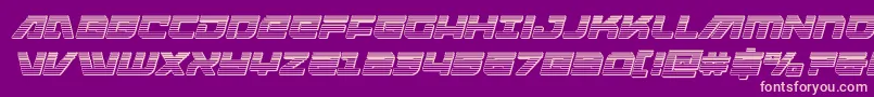 Armedlightningchromeitalic Font – Pink Fonts on Purple Background