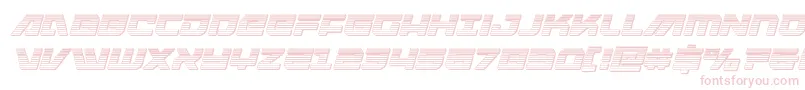 Armedlightningchromeitalic Font – Pink Fonts on White Background