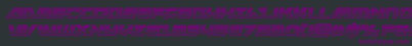 Police Armedlightningchromeitalic – polices violettes sur fond noir