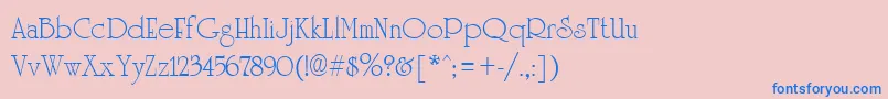 More about UniversityRegular Font UniversityRegular Font – Blue Fonts on Pink Background