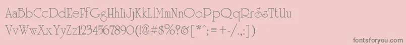 UniversityRegular Font – Gray Fonts on Pink Background