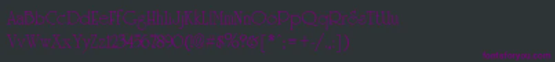 UniversityRegular Font – Purple Fonts on Black Background