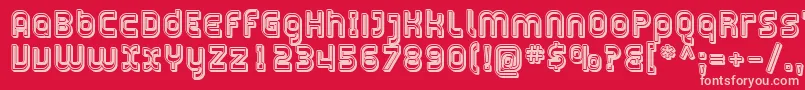 Sfplasmaticaopen Font – Pink Fonts on Red Background