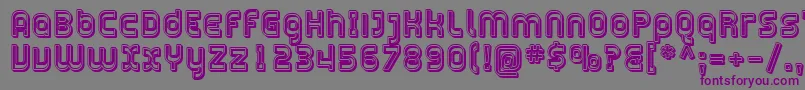 Więcej informacji o czcionce Sfplasmaticaopen Czcionka Sfplasmaticaopen – fioletowe czcionki na szarym tle