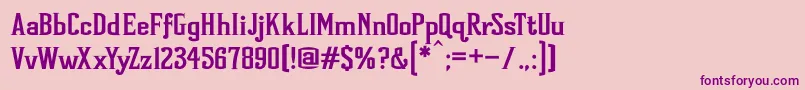 Littlejohn Font – Purple Fonts on Pink Background