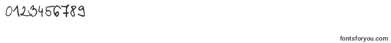 ChloeSHandwriting2 Font – Fonts for Numbers and Digits