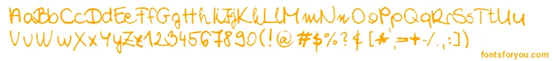 fuente ChloeSHandwriting2 – Fuentes Naranjas Sobre Fondo Blanco