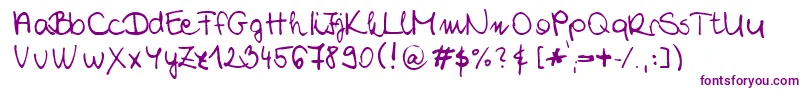 ChloeSHandwriting2-Schriftart – Violette Schriften