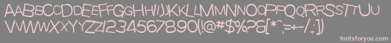 SfBeavertonScLight Font – Pink Fonts on Gray Background