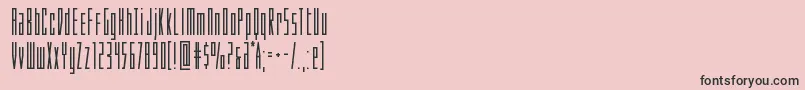 Phantaconcompactbold Font – Black Fonts on Pink Background