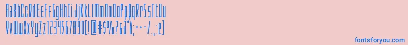 Phantaconcompactbold Font – Blue Fonts on Pink Background