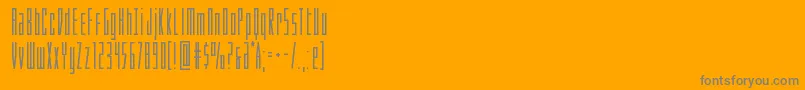 Phantaconcompactbold Font – Gray Fonts on Orange Background