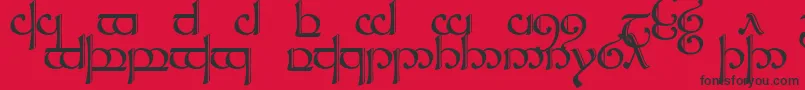 Sindcap2 Font – Black Fonts on Red Background