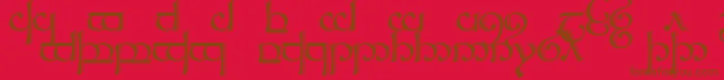 Sindcap2 Font – Brown Fonts on Red Background