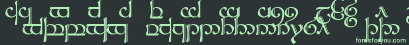 Sindcap2 Font – Green Fonts on Black Background