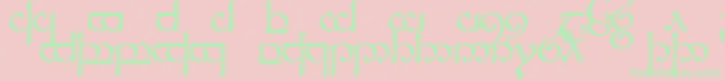 Sindcap2 Font – Green Fonts on Pink Background