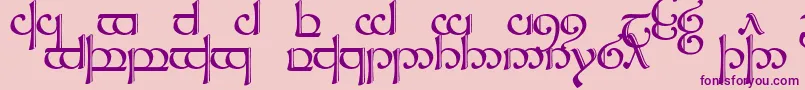 Sindcap2-Schriftart – Violette Schriften auf rosa Hintergrund