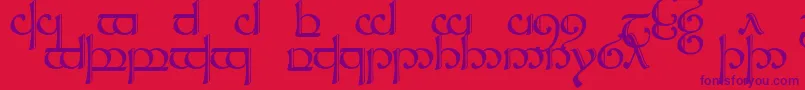 Sindcap2 Font – Purple Fonts on Red Background