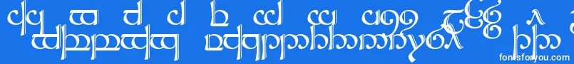 フォントSindcap2 – 青い背景に白い文字