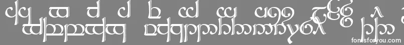 フォントSindcap2 – 灰色の背景に白い文字