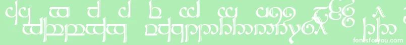 フォントSindcap2 – 緑の背景に白い文字