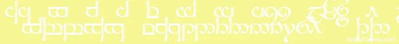 Sindcap2 Font – White Fonts on Yellow Background