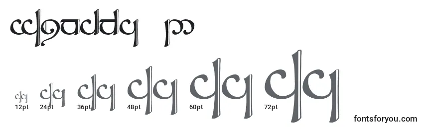 Sindcap2 Font Sizes