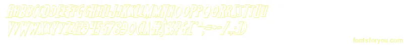 Wolfsbane2ii3Dital-Schriftart – Gelbe Schriften