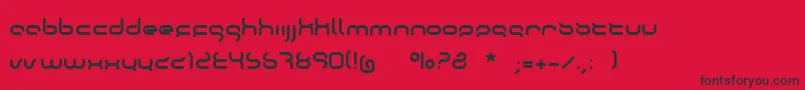 Oktober Font – Black Fonts on Red Background