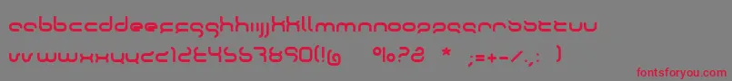 Oktober Font – Red Fonts on Gray Background