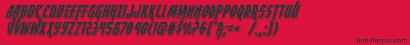 Yankeeclipperpunchital Font – Black Fonts on Red Background