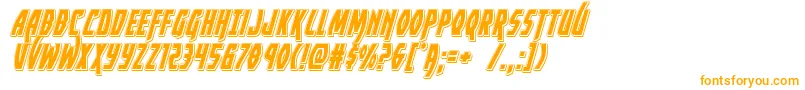 Шрифт Yankeeclipperpunchital – оранжевые шрифты