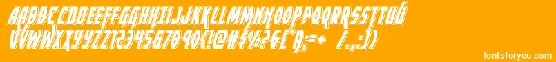 Yankeeclipperpunchital Font – White Fonts on Orange Background