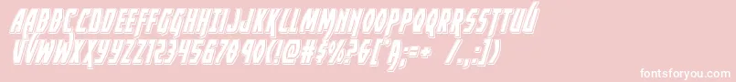 Yankeeclipperpunchital Font – White Fonts on Pink Background