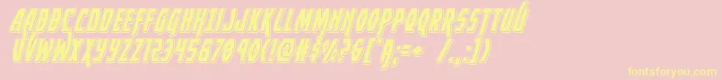 Yankeeclipperpunchital Font – Yellow Fonts on Pink Background